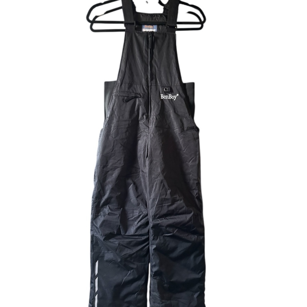 BenBoy Black Snow Bib Overalls - Picture 2 of 6